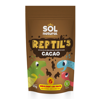 Pack 2 x Galletas Infantiles de Avena, Frutas y Cacao Bio Sol Natural 90 g