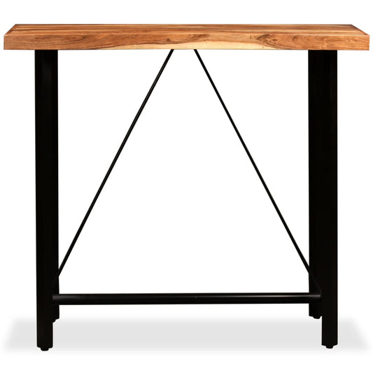 Mesa De Bar De Madera Maciza De Acacia 120x60x107 Cm_0