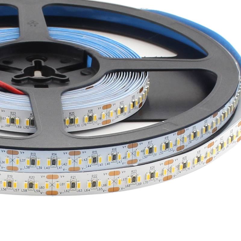 Tira Led Epistar Monocolor Smd3014, Dc24v, 5m (240 Led/m),120w, Ip20, Blanco Cálido_0