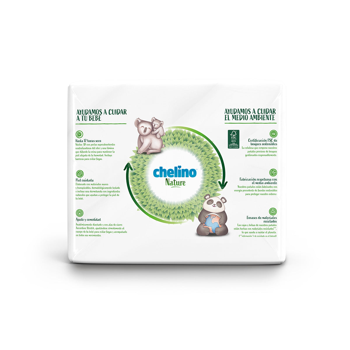 Pack 6x Pañales T6 17-28 kg Chelino Nature 27 unidades