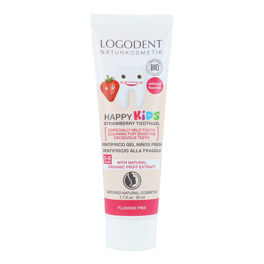 Gel Dentífrico Fresas Niños Logona 50 ml