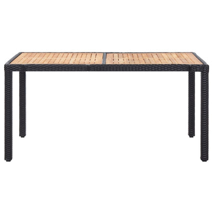 Vidaxl Set Comedor De Jardín 7 Piezas Y Cojines Ratán Sintético Negro_1