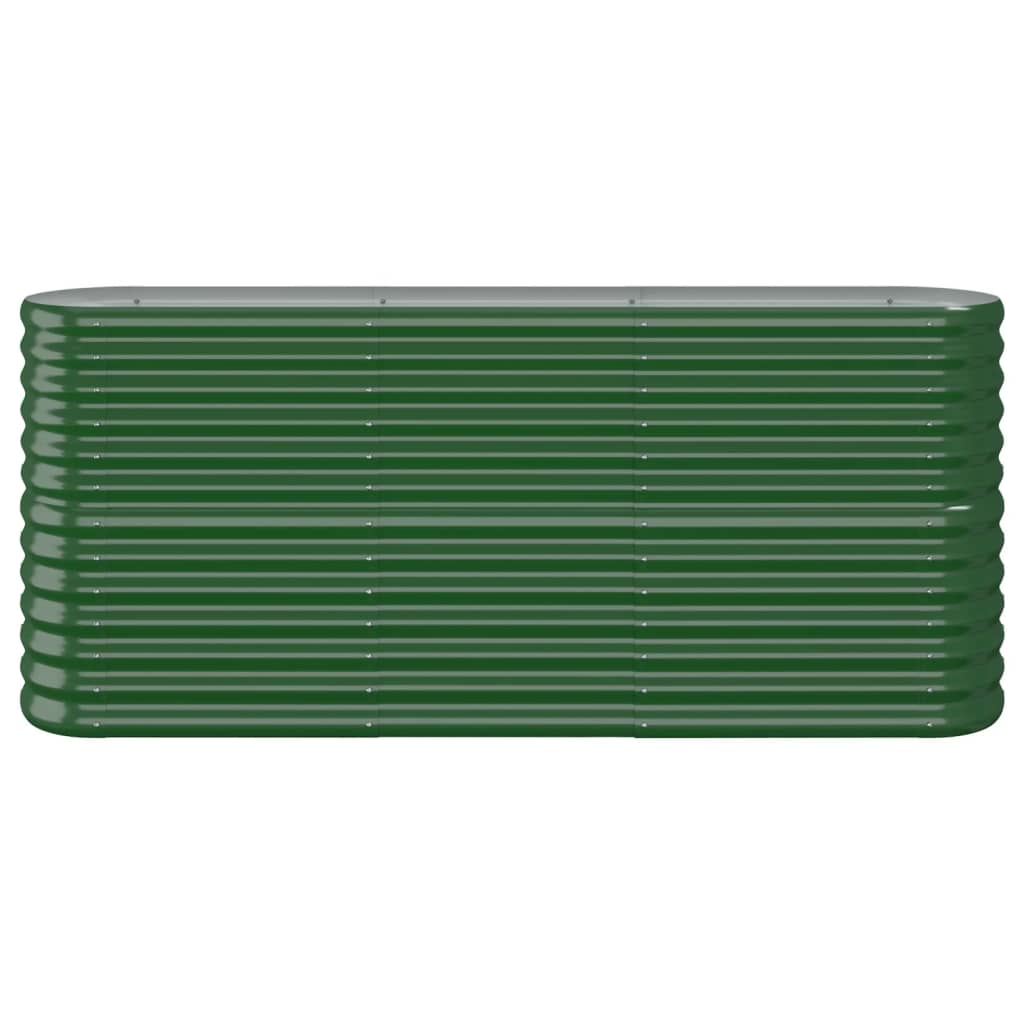 Jardinera Arriate Acero Galvanizado Verde 152x40x68 Cm_2
