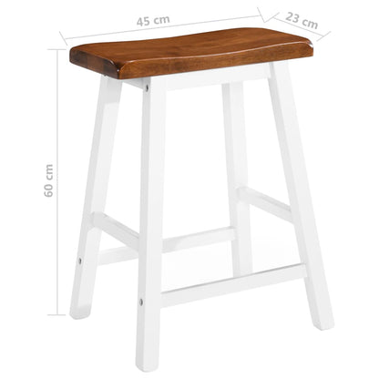 Taburetes De Cocina 2 Unidades Madera Maciza_4