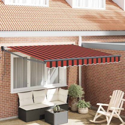Toldo Retráctil Rojo Y Negro 350 X 250 X 165 Cm_1