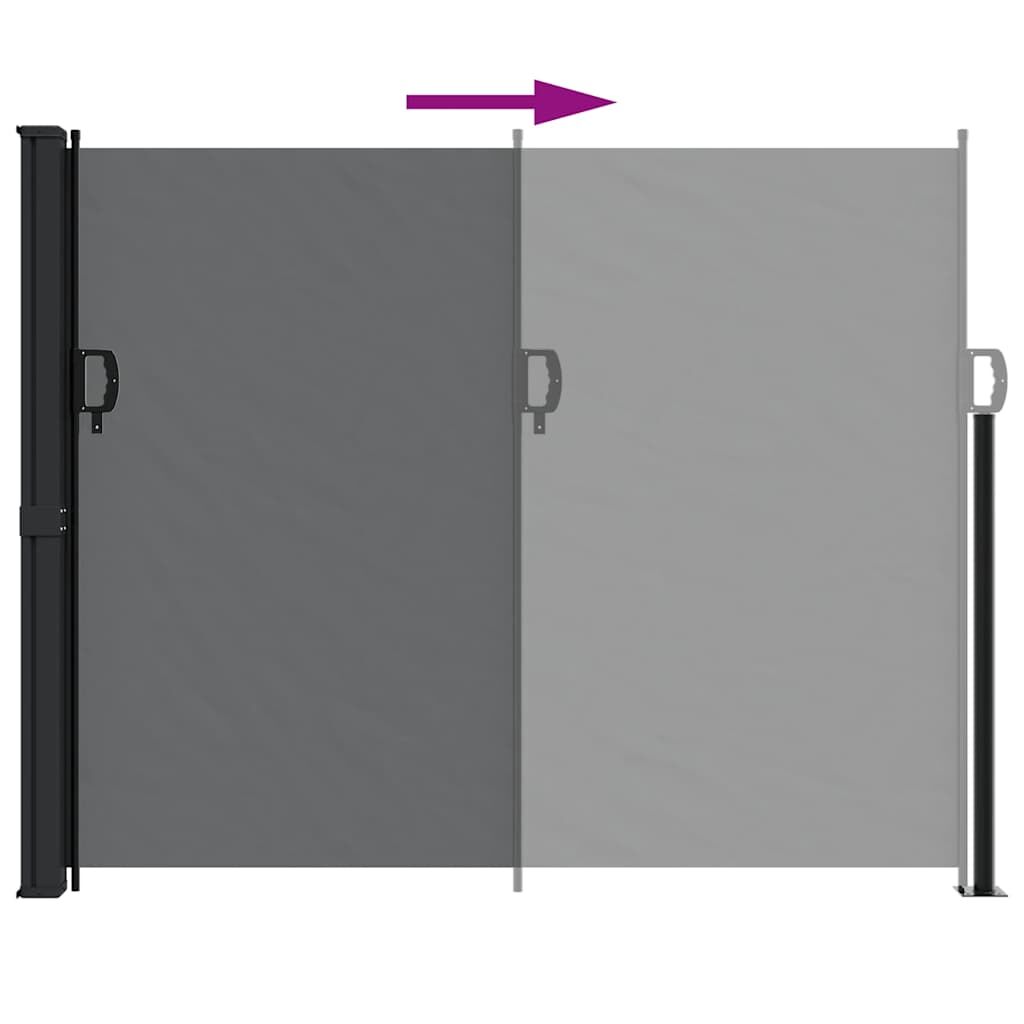 Vidaxl Toldo Lateral Retráctil Negro 160x500 Cm_4