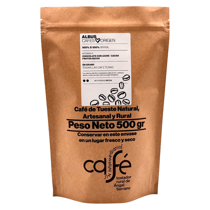 Cafe Sin Intermediarios Café Brasil Albus En Grano 500 G_0