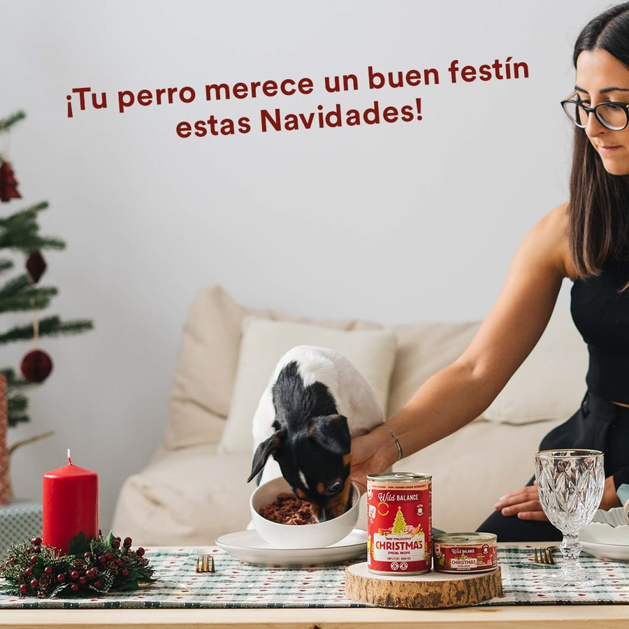 Lata Receta de Navidad BARF ciervo y conejo para perros Wild Balance 400 g