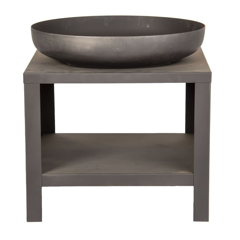 Esschert Design Brasero Con Almacenaje Para Leña Negro 62 Cm_1