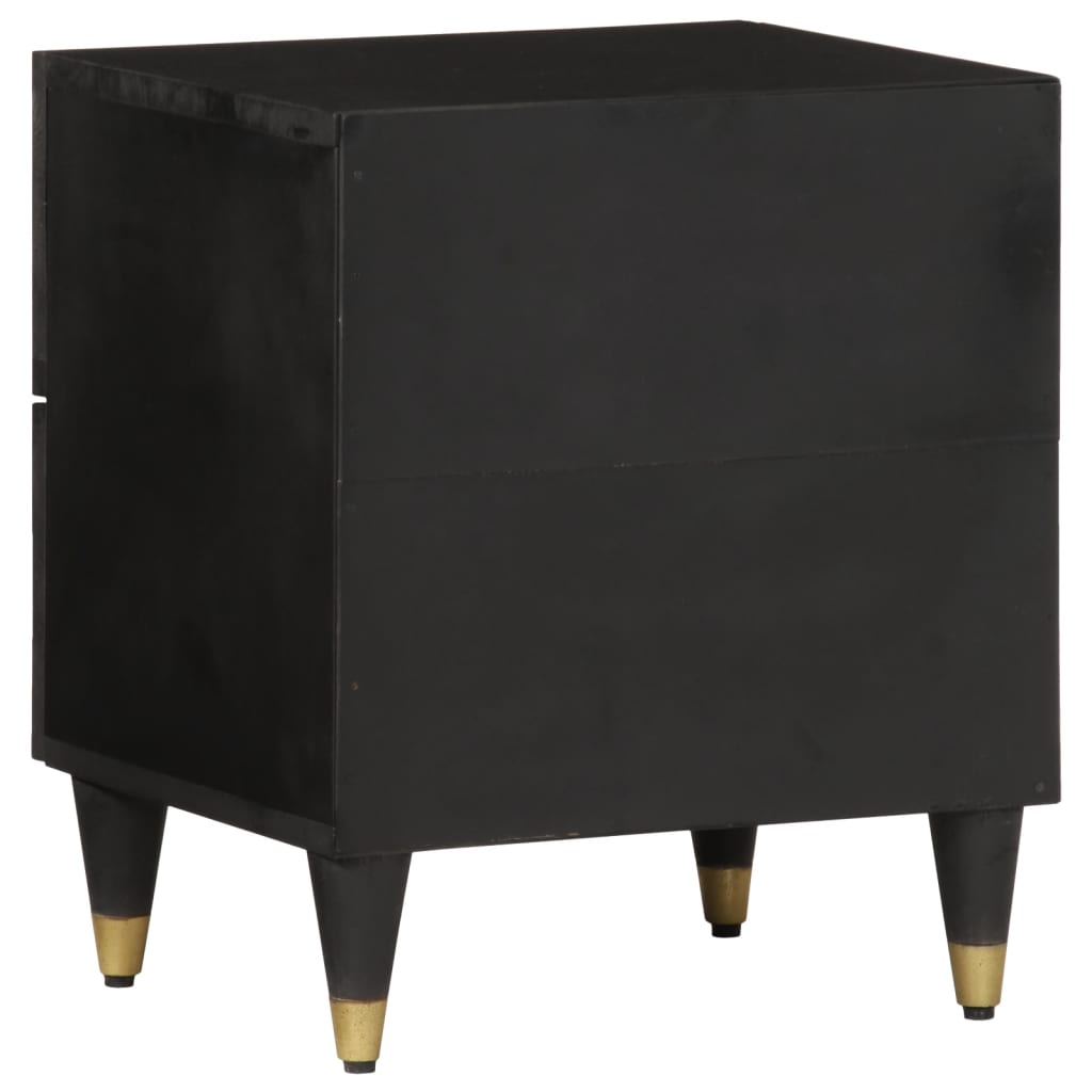 Mesitas De Noche 2 Uds Madera Maciza De Mango 40x33x46 Cm_4