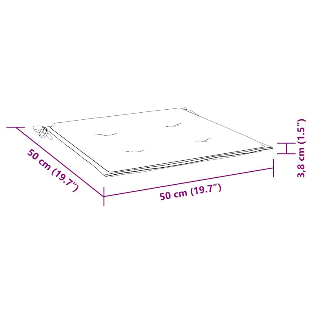 Vidaxl Cojines Silla De Jardín 4 Uds Tela Oxford Antracita 50x50x4 Cm_2