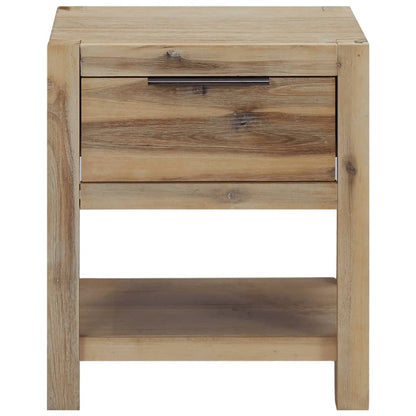 Mesitas De Noche Con Cajones Madera Acacia Maciza 40x30x48 Cm_2