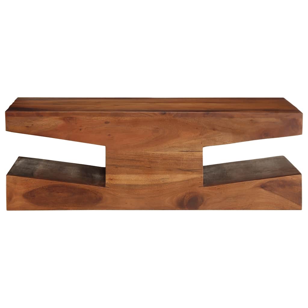 Mesa De Centro De Madera Maciza 90x60x30 Cm Acacia_0