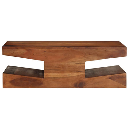 Mesa De Centro De Madera Maciza 90x60x30 Cm Acacia_0