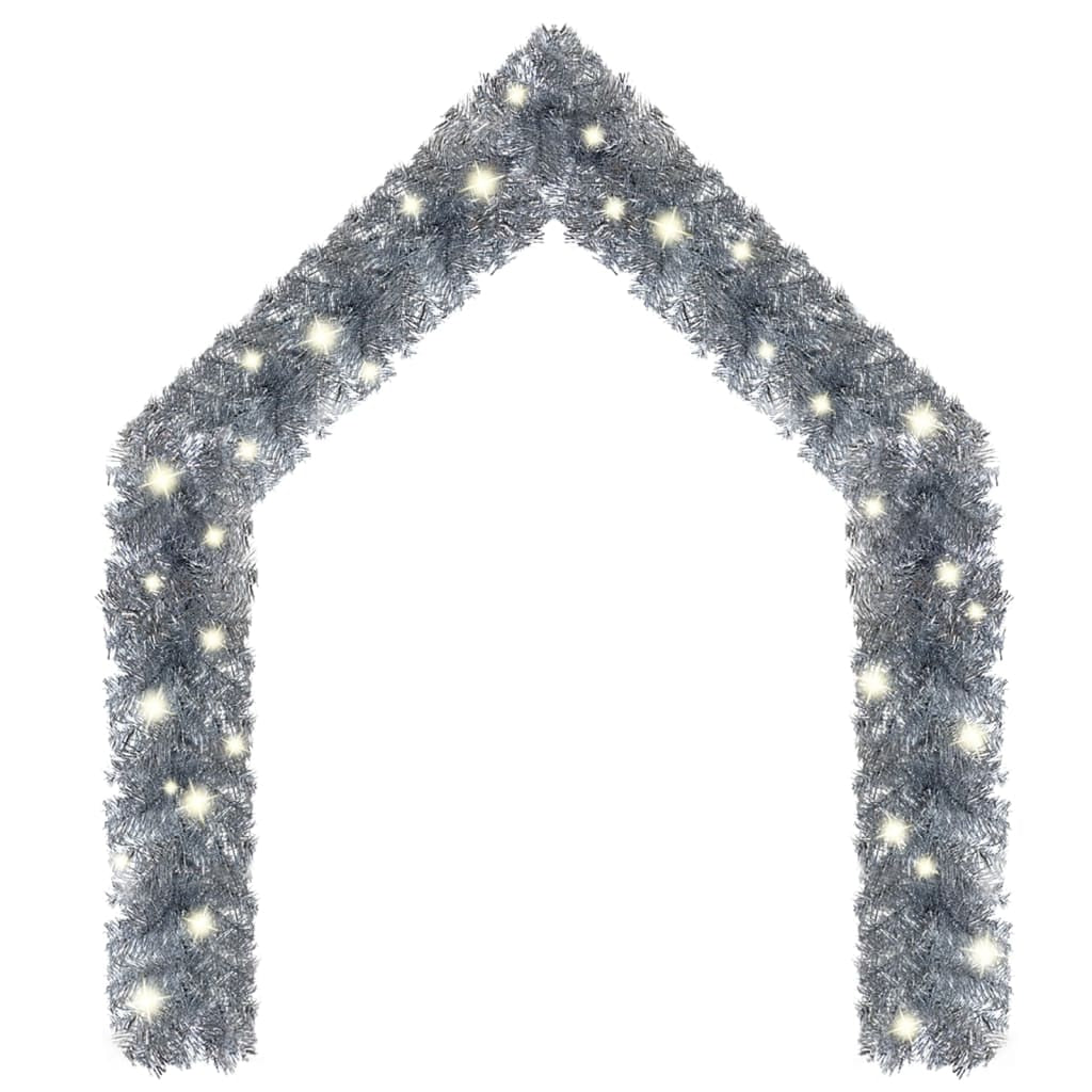 Vidaxl Guirnalda De Navidad Con Luces Led Plateado 5 M_1