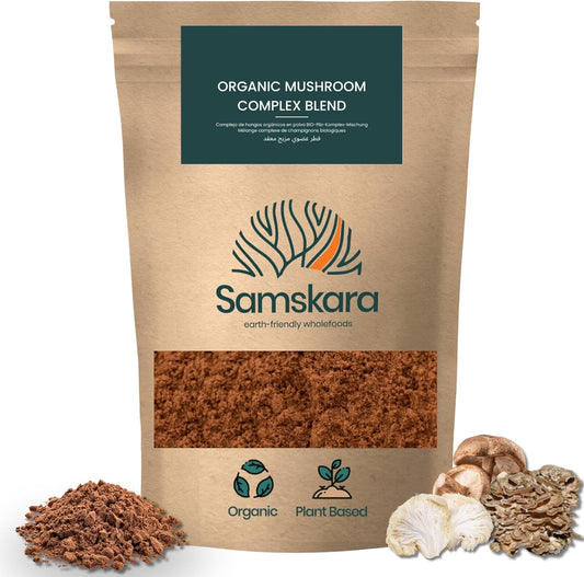Complejo De 7 Setas Medicinales Bio - 100g | Complejo De Hongos Ecológico Vegano Para Café Y Smoothies, 100% Natural_0