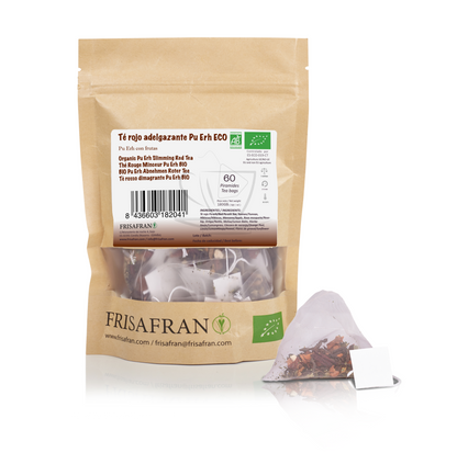 Té Rojo Pu Erh Adelgazante Ecológico En Pirámides | Calidad | Frisafran
