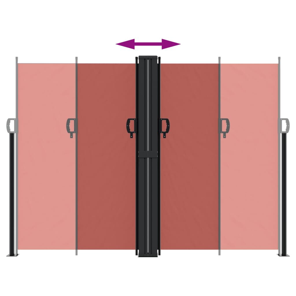 Vidaxl Toldo Lateral Retráctil Terracota 180x600 Cm_4