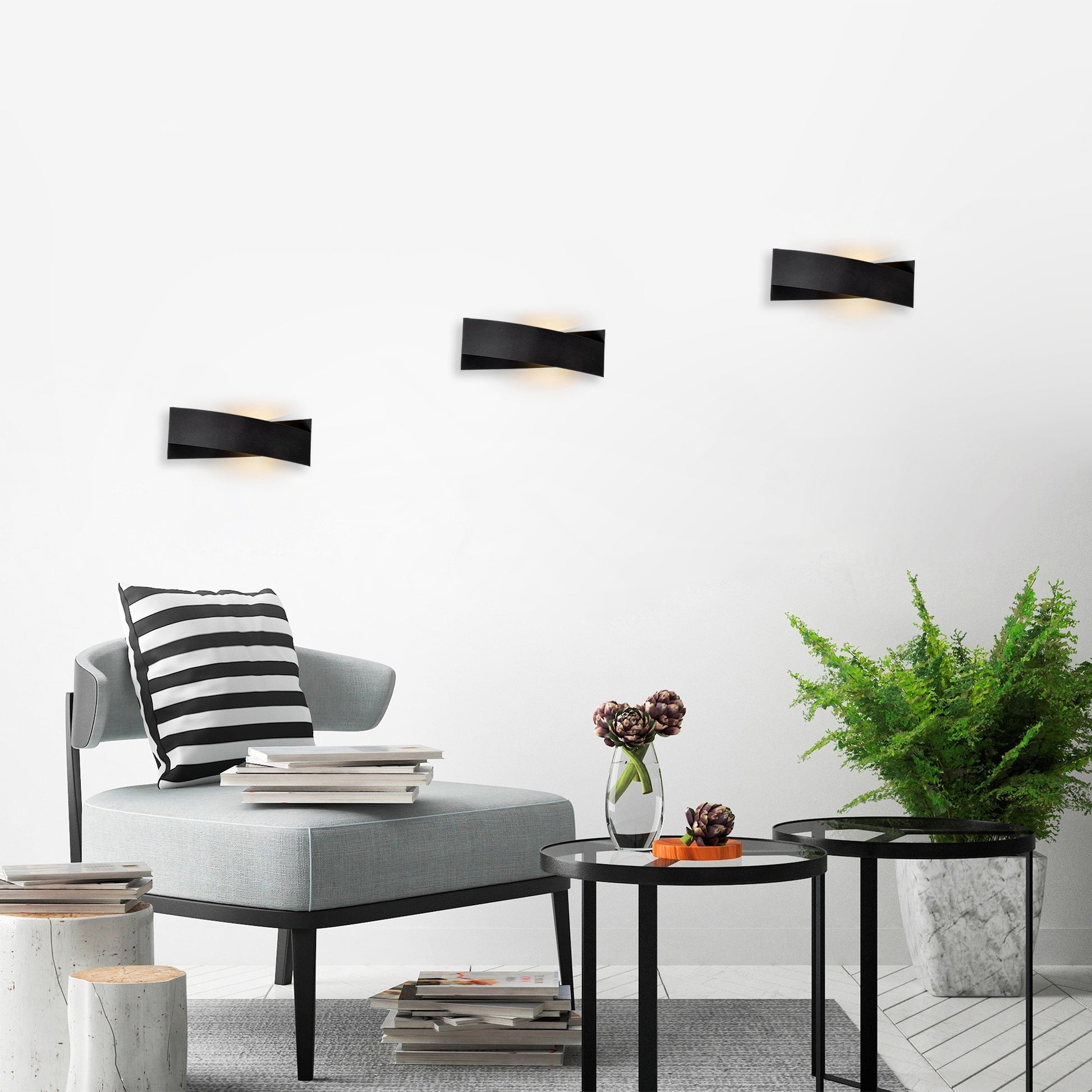 Aplique De Pared, Metal , Negro, 31x10x11, Casquillo 1 X G9_3