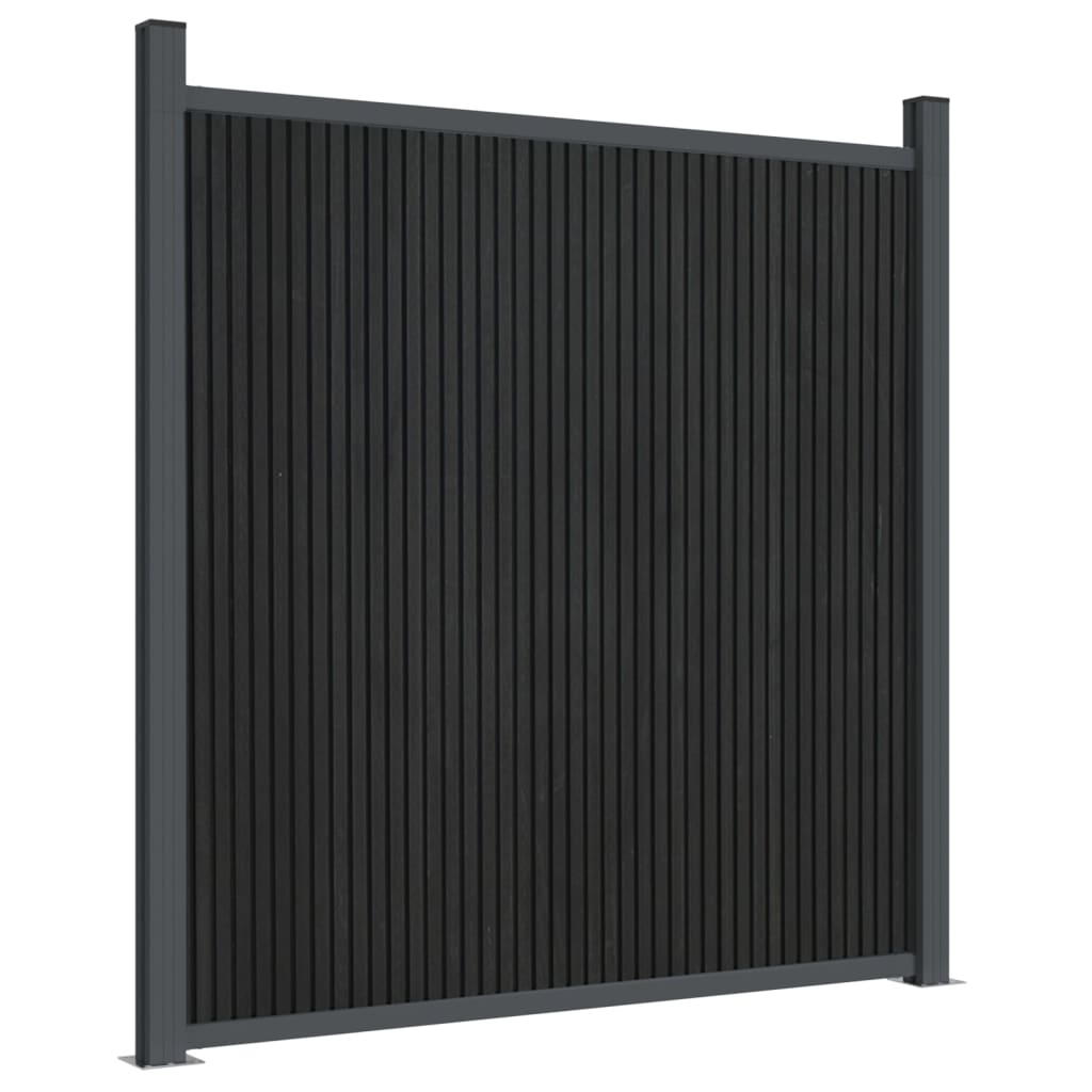 Panel De Valla Wpc Gris 1045x186 Cm / Vetonek_1