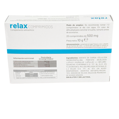 Relax Comprimidos – Alivio Natural Para La Ansiedad, El Estrés Y El Sueño