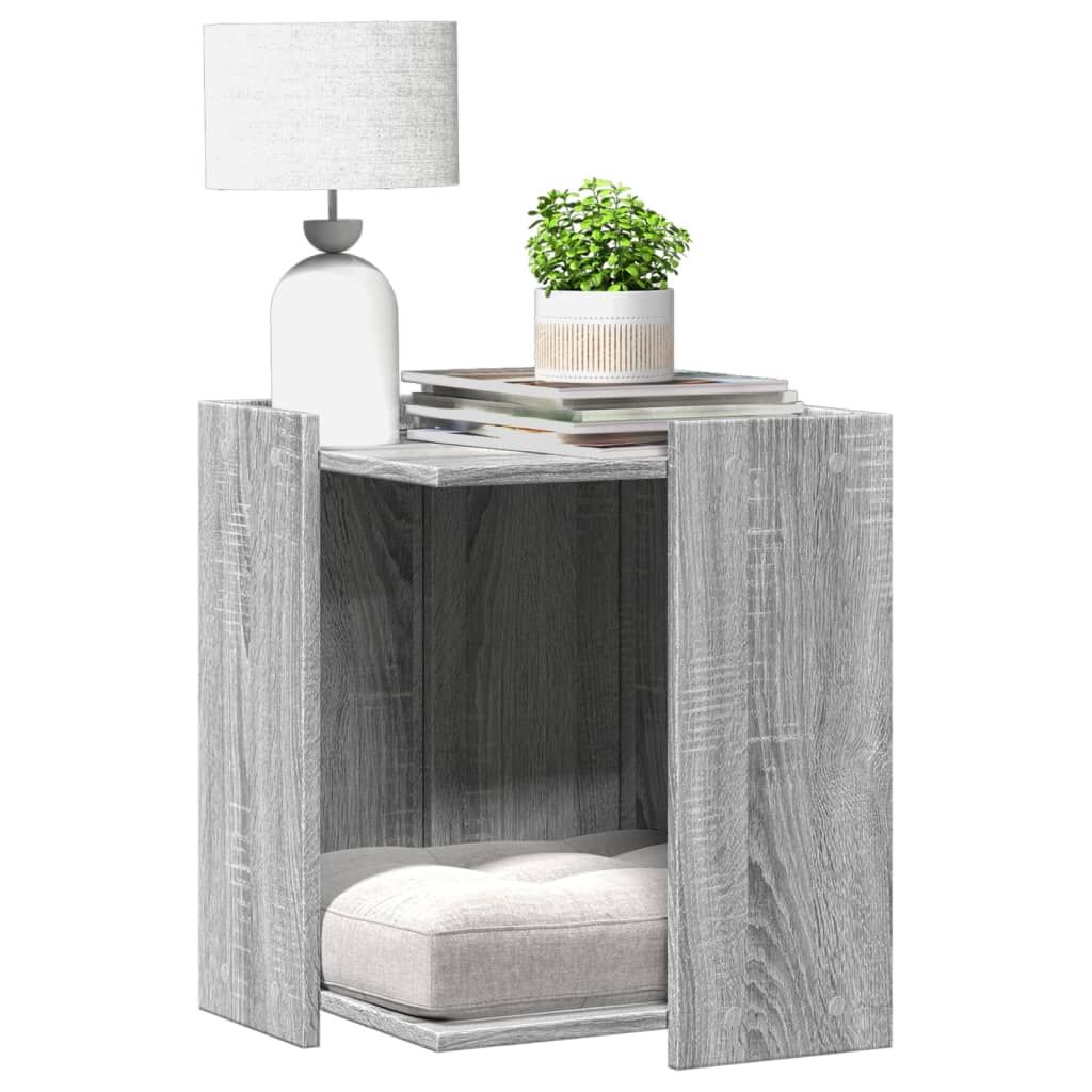 Vidaxl Mueble Arenero Para Gatos Madera Gris Sonoma 42x42x51 Cm_1