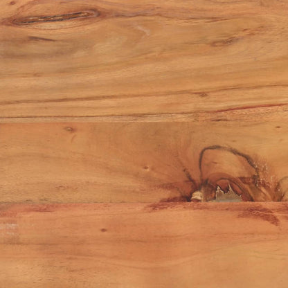 Mesa Auxiliar De Madera Maciza Acacia Y Hierro 35x35x45 Cm_4
