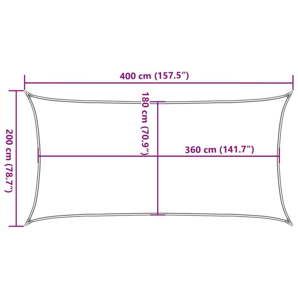 Vidaxl Toldo De Vela Hdpe Verde Claro 160 G/m² 2x4 M_2