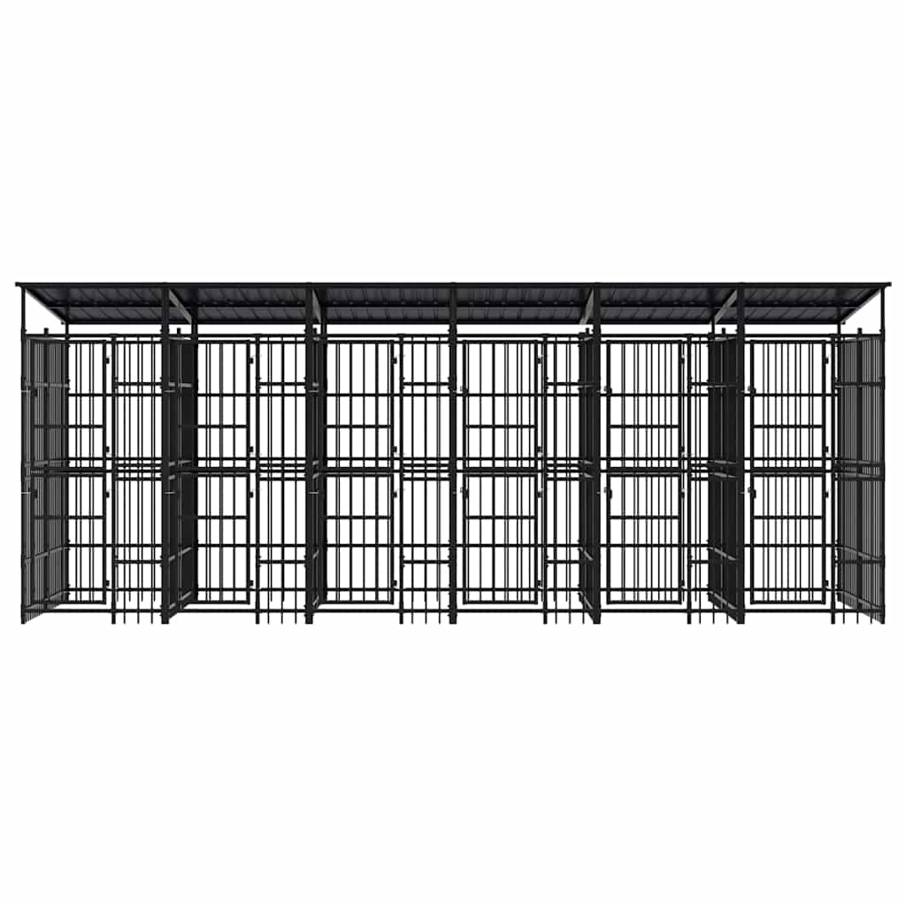 Perrera De Exterior Con Techo De Acero 11,06 M²_4