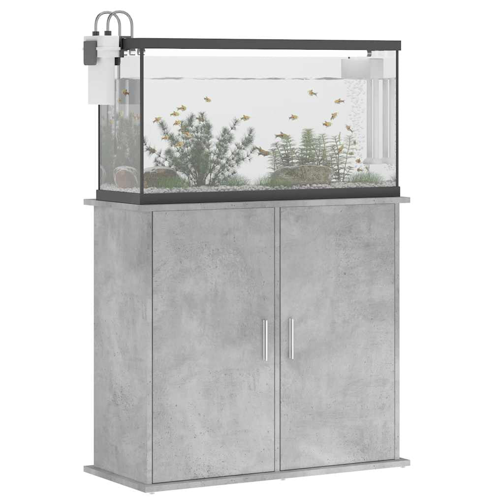 Vidaxl Soporte Para Acuario De Hormigón Gris 81x36x73 Cm De Madera Sintética_3