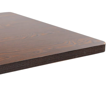 Mesa Bistró Mdf Marrón Oscuro 80x80 Cm_2