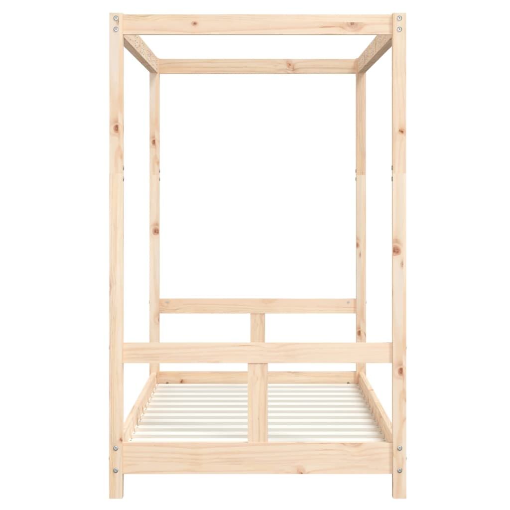 Vidaxl Estructura De Cama Para Niños Madera Maciza De Pino 80x160 Cm_4