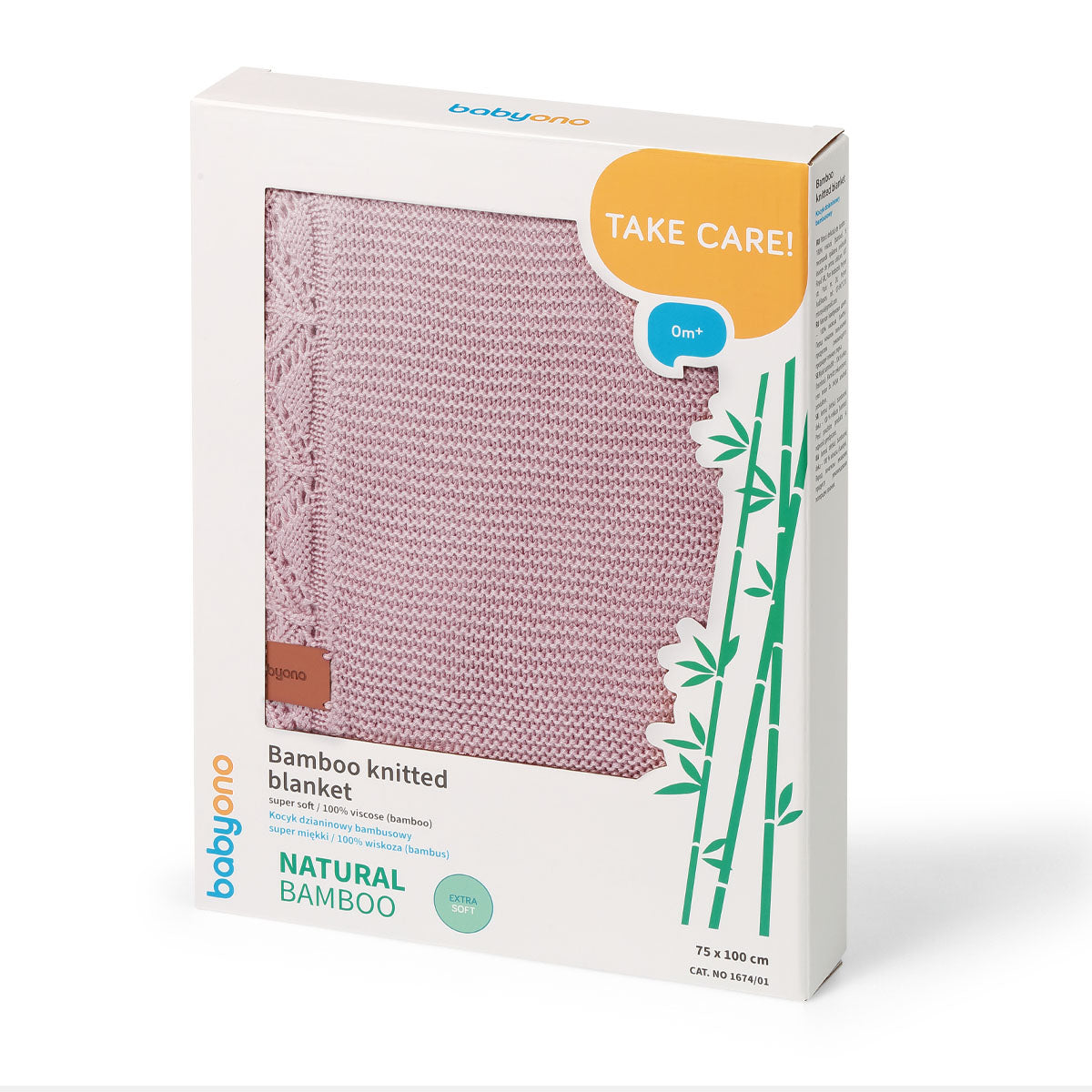Manta Toquilla Bebé 100% Bamboo Rosa Nude_2