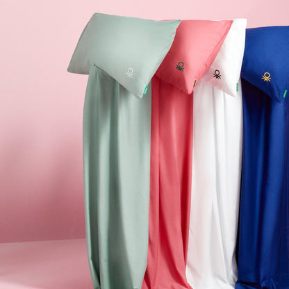 Set 4pzs Sabana King: Sabana Plana (260x280cm C/ Dobladillo Simple 5cm) + Sabana Bajera (200x200+30cm Flap) + 2 Funda De Almohada (50x80cm) 100% Algo