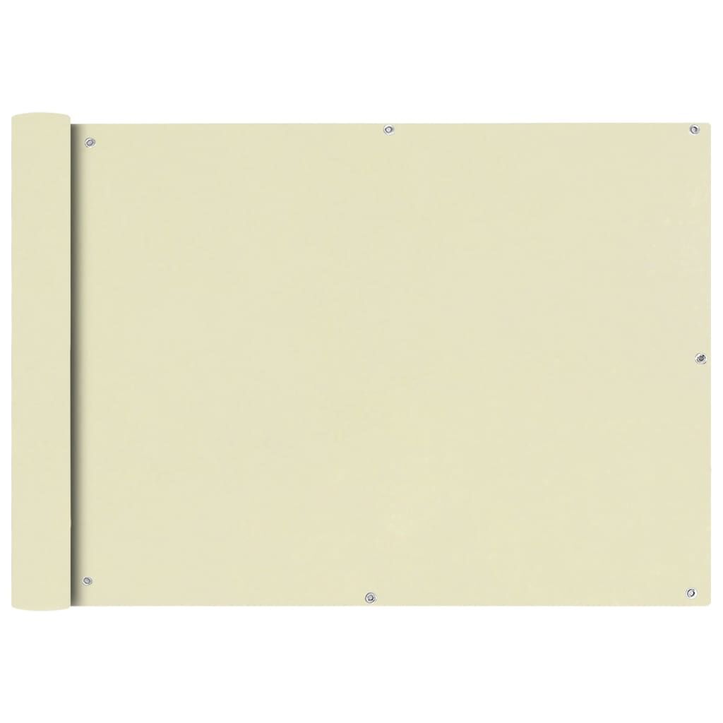 Vidaxl Toldo Para Balcón Tela Oxford 75x600 Cm Crema_0