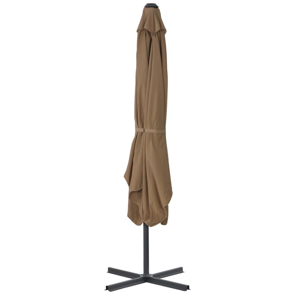 Vidaxl Sombrilla De Jardín Con Palo De Acero Taupe 250x250 Cm_3