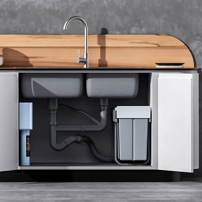 Cubo De Reciclaje 3x10l Bajo Fregadero, Extracción Manual Y Tapa