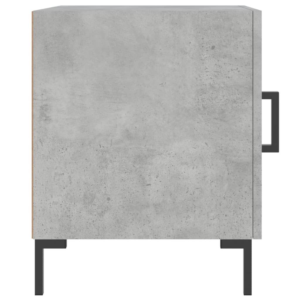 Mesitas Noche 2 Uds Madera Ingeniería Gris Hormigón 40x40x50 Cm_3