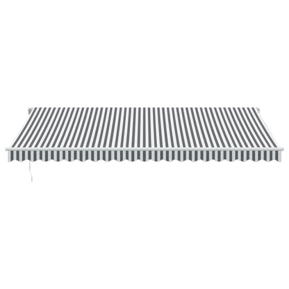 Toldo Retráctil Manual Luz Led Antracita Y Blanco 500x350 Cm_3