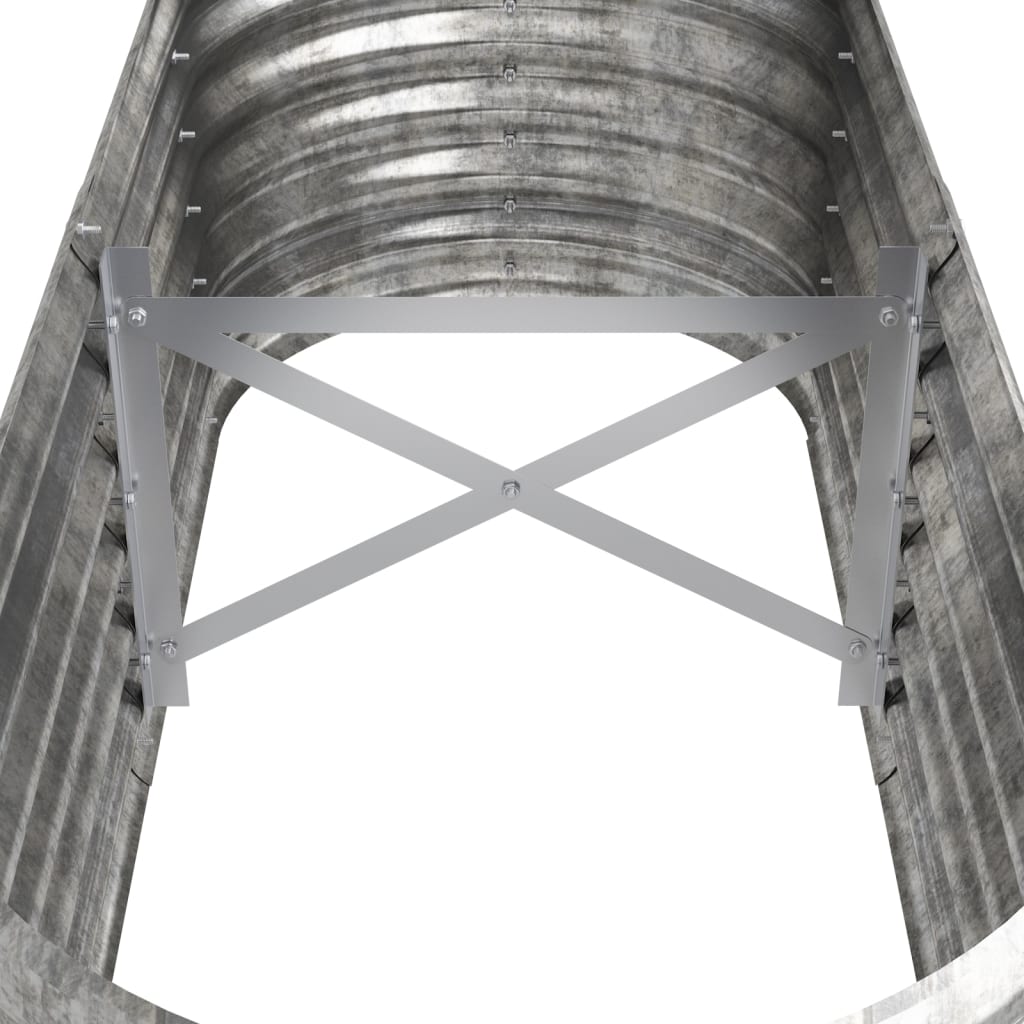 Jardinera De Acero Galvanizado Plateado 114x40x68 Cm_4