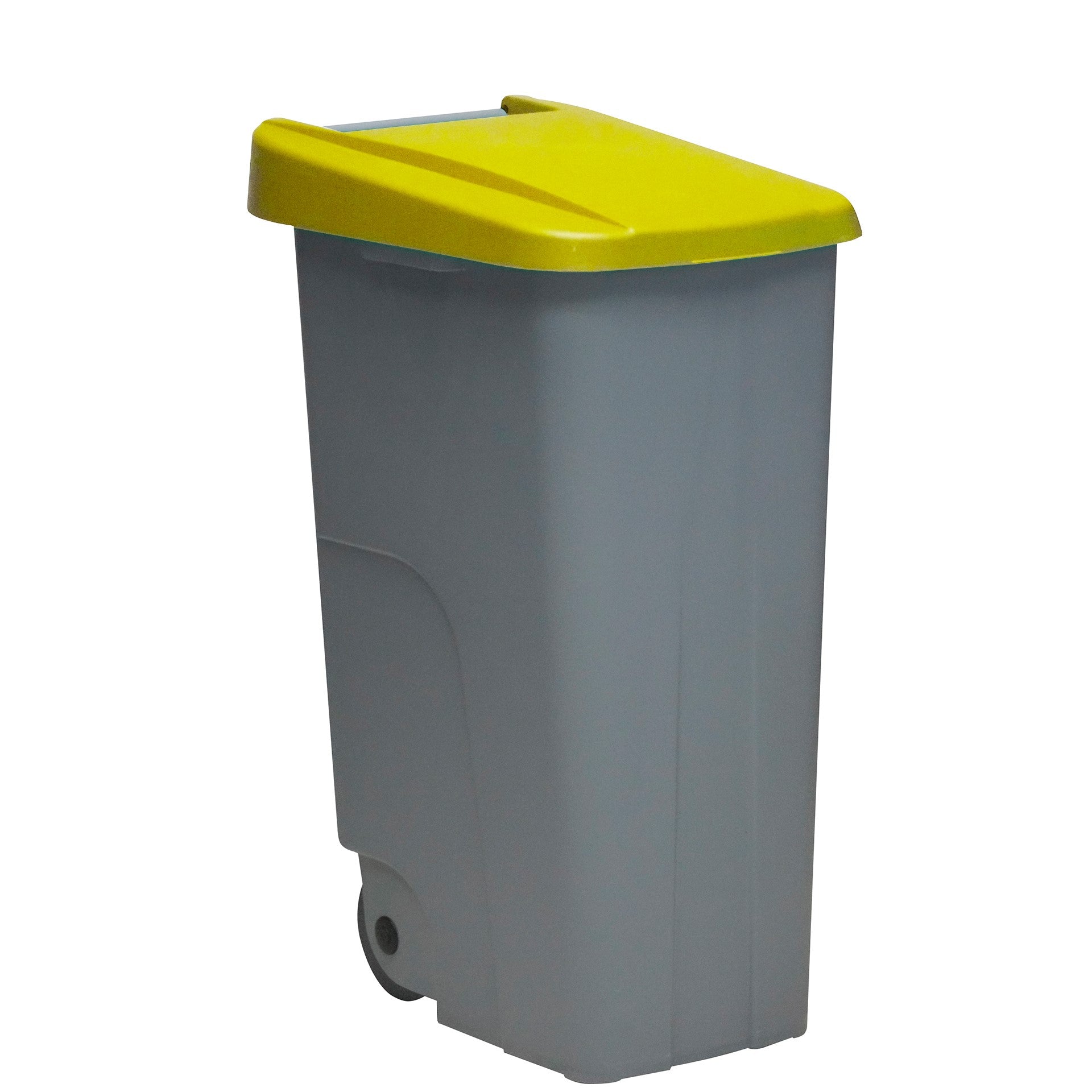 Contenedor Reciclo 85l Amarillo Cerrado 76x57x42 Cm Wellhome