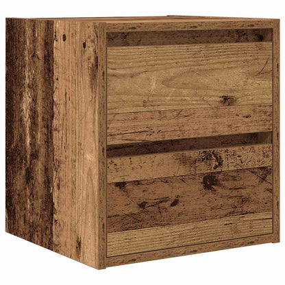 Mesilla De Noche De Pared De Madera Vieja 38x34x40 Cm_0