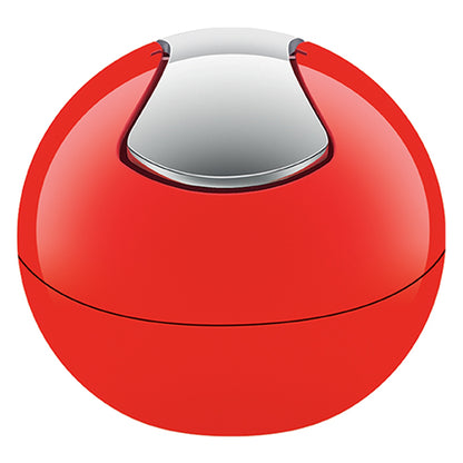 Spirella Colección Bowl, Papelera Ø16 X 14 Cm (1 Litro), Poliestirol, Rojo
