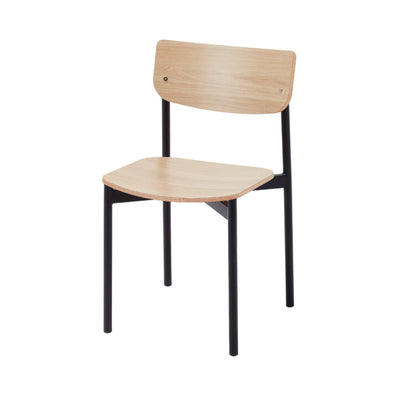 Silla Sheila Madera Y Negra - Estilo Retro Y Minimalista 63x82x15cm - Well Home_0