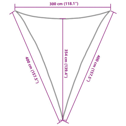 Vidaxl Toldo De Vela Poliéster Oxford 100% Arena 3x4x4 M_2