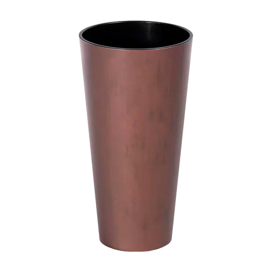 Maceta Tubus Slim Corten 8l., Con Depósito, Dimensiones (mm) 200x200x381, Color Cobre_0