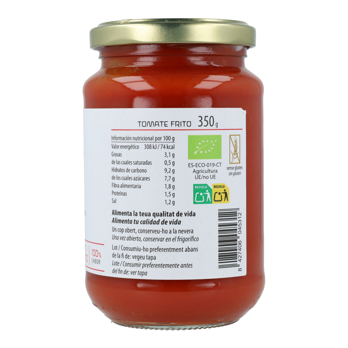 Tomate frito ECO Cal Valls 350 g