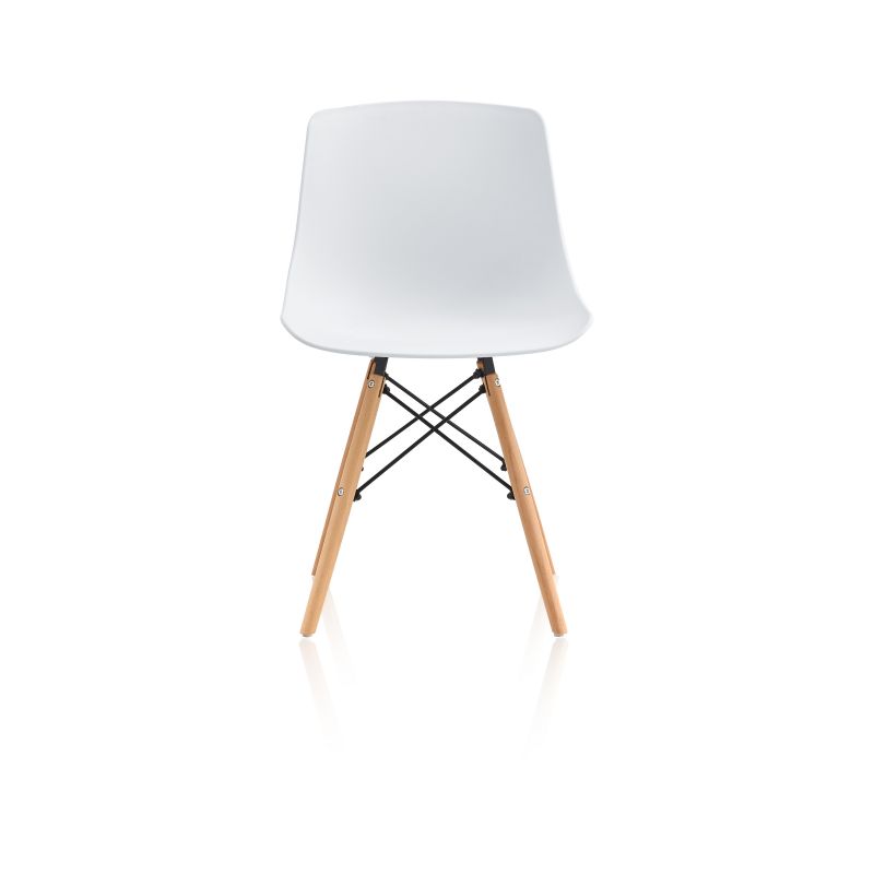 Pack 4 Sillas De Comedor Fredo Polipropileno, Blanco, 52 X 79 X 46_5