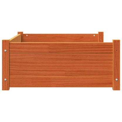 Vidaxl Cama Para Perros Madera Maciza Pino Marrón Cera 95,5x65,5x28 Cm_5