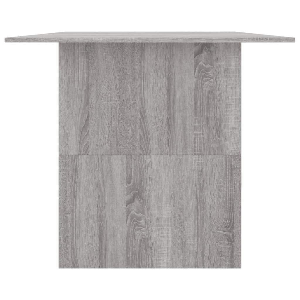 Mesa De Comedor Madera De Ingeniería Sonoma Gris 180x90x76 Cm_3
